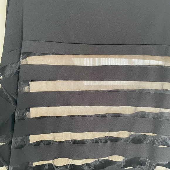 Sheer black stripe long sleeve top - VERO MODA - Picture 7 of 7